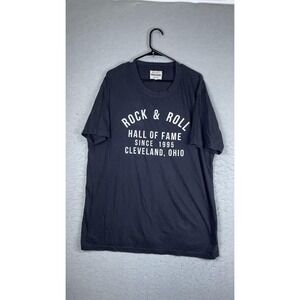 American Needle Shirt Mens 2XL Blue Rock & Roll Hall Of Fame Graphic Tee Ohio